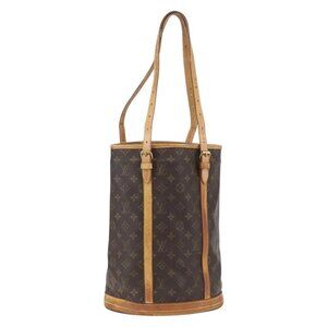 Authentic LOUIS VUITTON Monogram Bucket GM Shoulder Bag M42236 LV